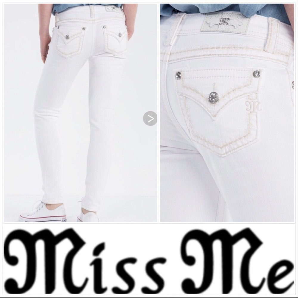 White Miss Me Mid-Rise Skinny Jeans